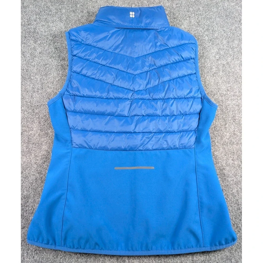 Sweaty Betty Accelerate‎ Running Gilet Vest Womens 4-6 US Royal Blue Full Zip